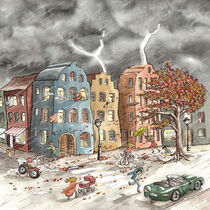 Gewitter in der Stadt by Anne Voges