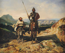 Don Quixote and Sancho  by Alexandre Gabriel Decamps