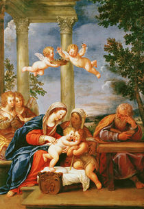 The Holy Family with St. Elizabeth and St. John the Baptist by Francesco Albani