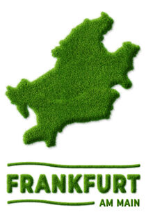 Städteposter Frankfurt am Main in Grasoptik