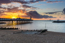 Sonnenuntergang an der Pier von Herne Bay by Moritz Wicklein