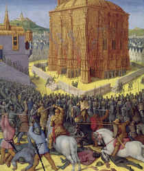 Ms Fr 247 fol.213 The Siege of Jerusalem by Nebuchadnezzar by Fouquet, Jean (c.1420-80) and Studio