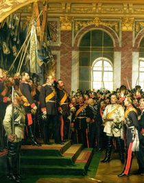The Proclamation of Wilhelm as Kaiser of the new German Reich von Anton Alexander von Werner