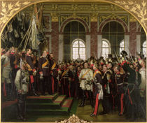 The Proclamation of Wilhelm as Kaiser of the new German Reich von Anton Alexander von Werner