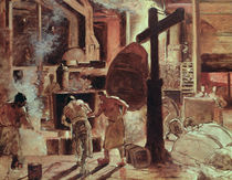 The Steelworks  von Constantin Emile Meunier