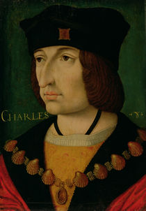 Portrait of Charles VIII  von Jean Bourdichon