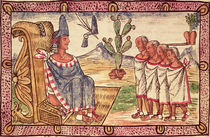 Fol.156v Montezuma II  von Diego Duran