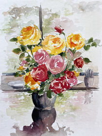 Rosen in der Vase von Sonja Jannichsen