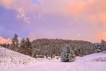 Landschaft bei Bergsteig im Abendlicht - Naturpark Obere Donau by Christine Horn