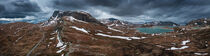 Panorama landscape of Jotunheimen National Park in Norway from above by Bastian Linder