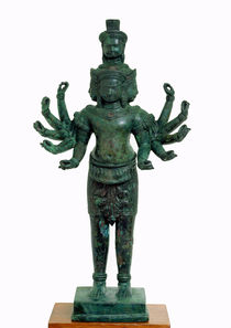 Shiva with many arms and heads von Cambodian