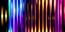 Colorful Neon Abstract Vertical Lines Background by ravadineum