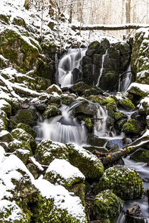 Wasserfall im Winter- Die Teufelsmühle/Rhön 5 von Holger Spieker