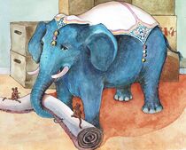 Elefant, Arbeitselefant, Bilder für Kinder von Rita Dresken