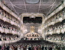 Covent Garden Theatre by T. Rowlandson