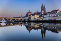 Regensburg am Abend von Dirk Rüter