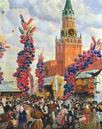 Easter Market at the Moscow Kremlin by Boris Mikhailovich Kustodiev