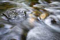 Steine in einem Bach - Stones in a creek by Susanne Fritzsche