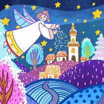 "Angel in the village" von Yelyzaveta  Kushnirova
