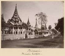 Wayzayanda monastery and pagodas at Moulmein von Philip Adolphe Klier