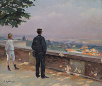 Paris from the observatory at Meudon  by Jules Ernest Renoux