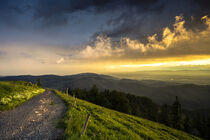 Sunset at mount Belchen by Susanne Fritzsche