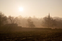 Foggy morning in the countryside by Werner Roelandt