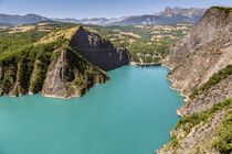 The artifical lake of Monteynard by Werner Roelandt