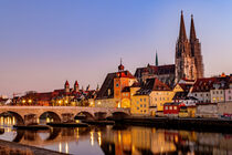 Regensburg am Abend von Dirk Rüter