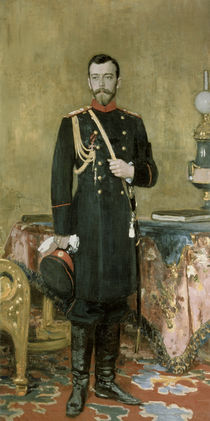 Portrait of Emperor Nicholas II  by Ilya Efimovich Repin
