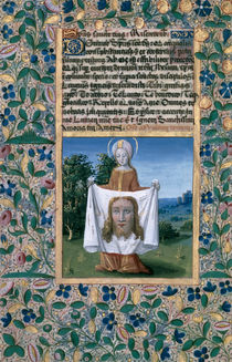 Ms Lat. Q.v.I.126 f.90v St. Veronica von Jean Colombe