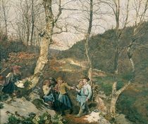 Early Spring in the Vienna Woods  von Ferdinand Georg Waldmuller