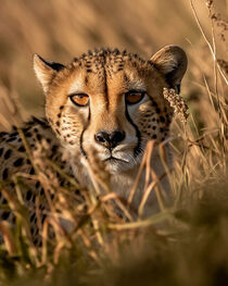 Face of Cheetah - Gesicht des Geparden von Erika Kaisersot