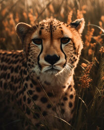 Face of Cheetah - Gesicht des Geparden von Erika Kaisersot