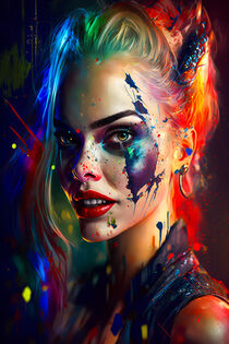 Abstract Harley Quinn von mutschekiebchen