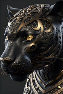 'Black Golden Panther No2' by mutschekiebchen