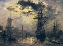 View of the Port von Johan-Barthold Jongkind