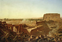 The Battle at the Temple of Karnak: The Egyptian Campaign  by Jean Charles Langlois