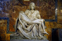 Rome, Italy. Michelangelo's masterpiece sculpture, Pieta (1499). St. Peter's Basilica, Vatican City. Cindy Miller Hopkins / Danita Delimont by Danita Delimont