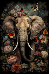 Flower Elephant No1 by mutschekiebchen