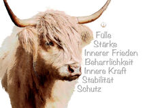 Krafttier Stier - Bulle mit innerer Kraft von Astrid Ryzek