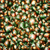 Abstract Green and Orange von Phil Perkins