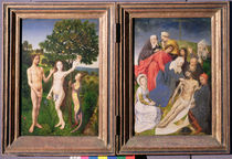 Diptych of The Fall of Man and The Redemption  von Hugo van der Goes