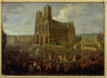 The procession of King Louis XV  von Pierre-Denis Martin