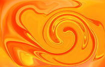 Abstrakte florale kreisförmige Muster in orange und rot. by other-view