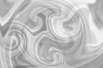 Abstrakte wellenartige Muster in Schwarz Weiß von other-view