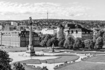 Schloßplatz in Stuttgart - Schwarzweiss by dieterich-fotografie