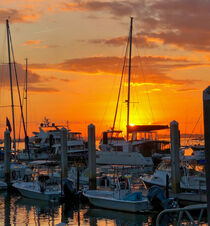 Sunset Dock by O.L.Sanders Photography