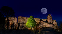 Landstuhl Burg Nanstein bei Vollmond von Patrick Gross