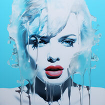 ICE WOMAN LIPSTICK von Poptonicart by Claudia Sauter